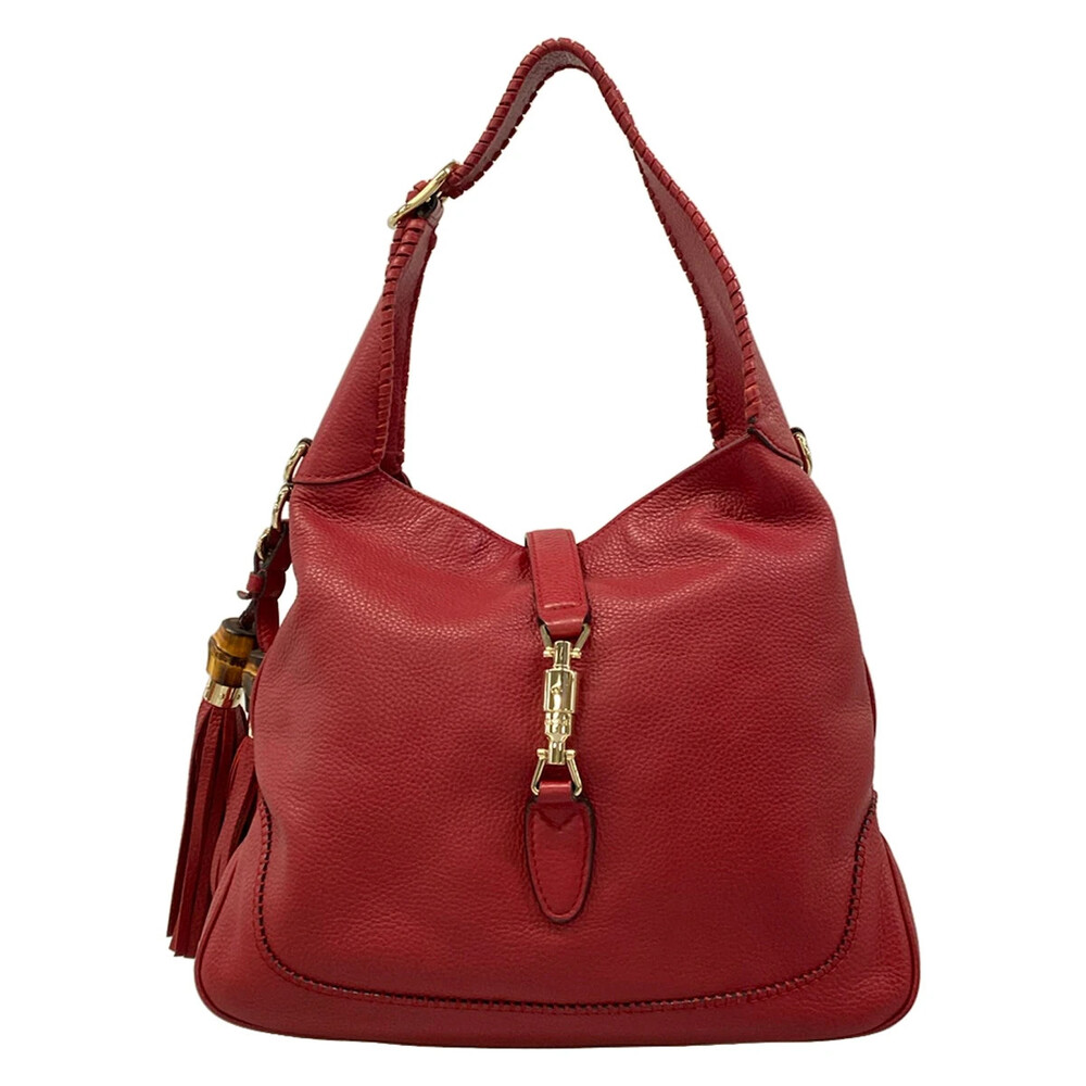 Gucci New Jackie/Indy Red Leather #329972G98B